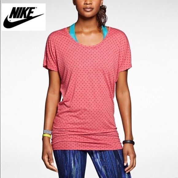 Nike | Dri-Fit Red Polka Dot Boyfriend Club Tee - Picture 6 of 6